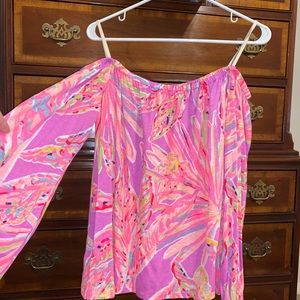 Lily Pulitzer off the shoulder top